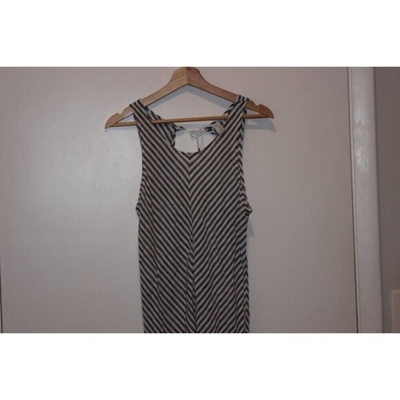 JOIE Womens Striped Linen Sleeveless Maxi Dress With Tie Back Detail Size M - Picture 6 of 9